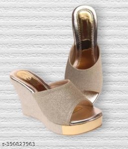 Synthetic Platform Sandals