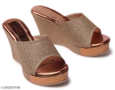 Synthetic Heel Sandals