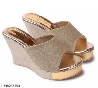 Synthetic Heel Sandals