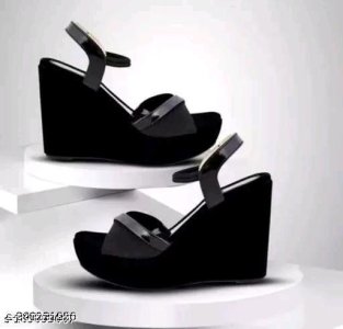 Velvet,Nubuck Heel Sandals