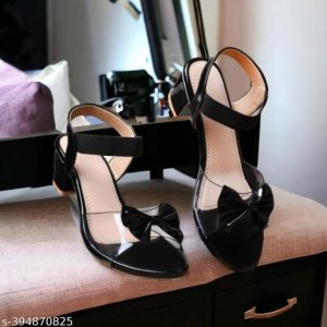Patent Leather Heel Sandals