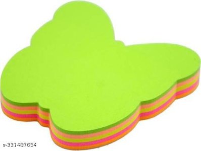 Self-Stick Notes, Pack of 2, Multi-Shaped, Multicolor Self-Adhesive Removable Sticky Note, 100 Sheets Per Pad (Pack of 2, Random Design will be sent)