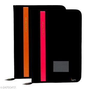 PU Leather Office Document File Folder With 20 Leefs ( Set Of 1 )