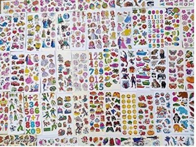 Eclet Different Cartoon Puffy 3D Cute Stickers for craft and project (20 different sticker )