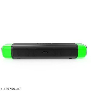 Hoppup F16 with BTv5.3, RGB LEDS, TWS Function & 2 Full Range Drivers 16W Bluetooth Soundbar