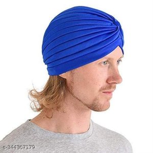 S and P Clothing Men's & Women's Pleated Head Wrap Knit Bonnet Turban/Pleated Stretchable Polyester Women?s Turban Head Cover/Sun Cap Pagri / IPL Caps
