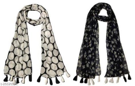Versatile Fancy Women Scarves Stoles & Gloves