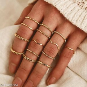 Shimmering Chunky Rings