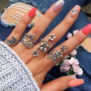 Shimmering Chunky Rings