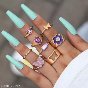 Shimmering Chunky Rings