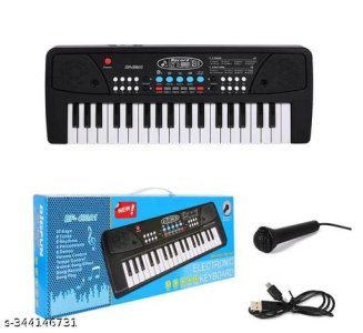 Piano Keyboard with 37 Keys Piano for kids, Educational Musical Toy and Electronic Piano with Microphone Black Color Girls Boys Gift