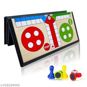Folding Magnetic Ludo Board Game Set (9+ Inches) with Folding Board Classic Travel Games for Kids and Adults | Playing Travel Game Ludo Gift Toys Pocket Game
