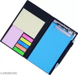 DALUCI Memo Note Pad/Memo Note Book with Sticky Notes/Memo Pad with Sticky Notes & Clip Holder in Diary/Sticky Note Pad/Memo Pad Dairy/Memo Pad Case (Note Pad) (Writing Pad) (Green Page)
