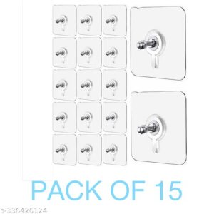 Wall Hooks & Wall Hangers Tex Hooks Pack of 10 for Wall Heavy Duty, Self Adhesive Hook, Wall hangings, Kitchen Accessories Items, Clothes Hanging, Sticky Photo Frame Hangers, Strong PACK OF 10