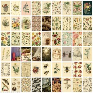 Craft Qila DP Vol 1 Pack of 54 Aesthetic Wall Collage Kit, Girl Room Decor, Dorm Decor, Photo Collage Kit, Wall Collage