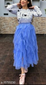 Bitsy Owl Trendy Women Western Skirts