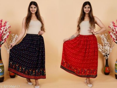 Casual Unique Women Western Skirts