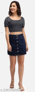 Casual Trendy Women Western Skirts