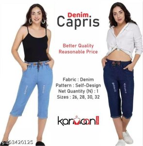 Trendy Feminine Women Capris