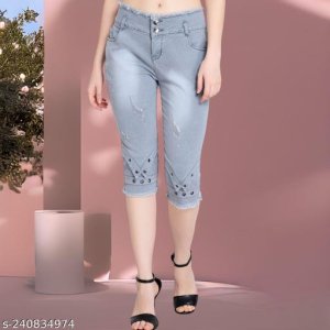 Fancy Elegant Women Capris