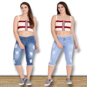 Comfy Feminine Women Capris