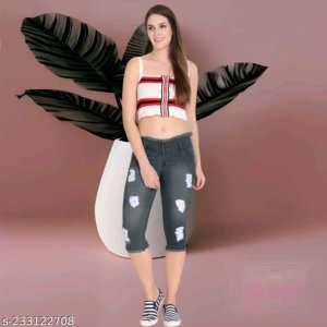 Trendy Retro Women Capris