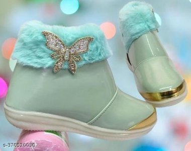 Fuzzy Fancy Kids Girls Casual Shoes