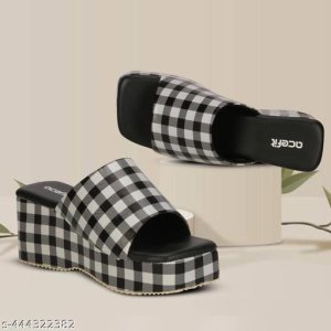 Syntethic Leather Heel Sandals