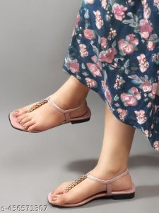Pu Flat Sandals