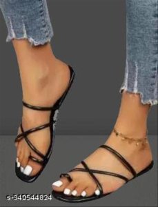 Suede Flat Sandals