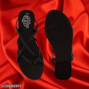 Suede Flat Sandals