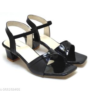 Patent Leather Heel Sandals