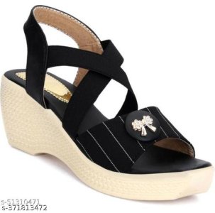 Synthetic Heel Sandals