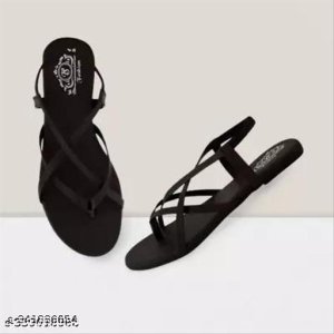 Suede Flat Sandals