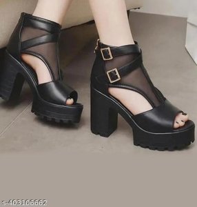 Synthetic Wedge Sandals