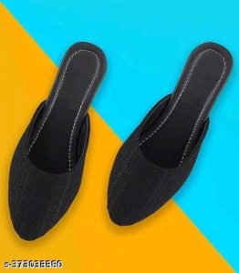 Syntethic Leather Flat Sandals