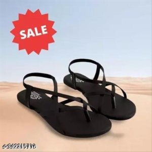 Suede Flat Sandals