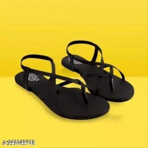 Suede Flat Sandals