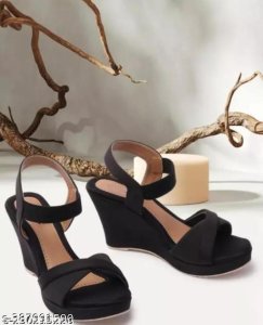 Syntethic Leather Platform Sandals