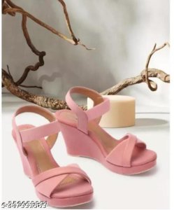 Syntethic Leather Platform Sandals