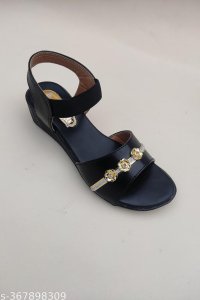 Syntethic Leather Platform Sandals