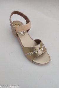 Syntethic Leather Platform Sandals