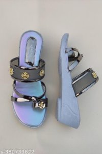 Syntethic Leather Platform Sandals