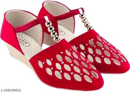 Velvet Wedge Sandals