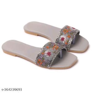 Synthetic Flat Sandals