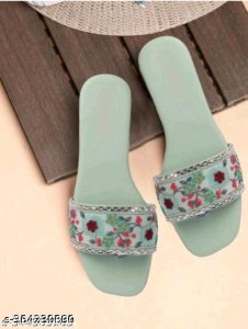 Synthetic Flat Sandals
