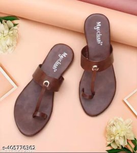 Synthetic Flat Sandals