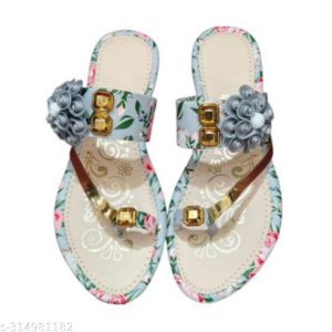 Synthetic Flat Sandals