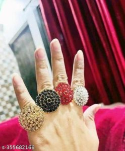 Shimmering Bejeweled Rings