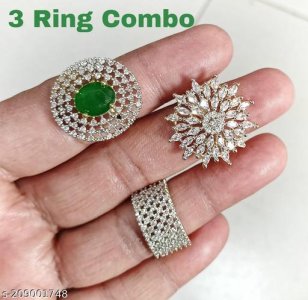 Shimmering Chunky Rings